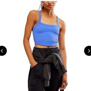 Free people movement all clear cami electric colbalt xs/s